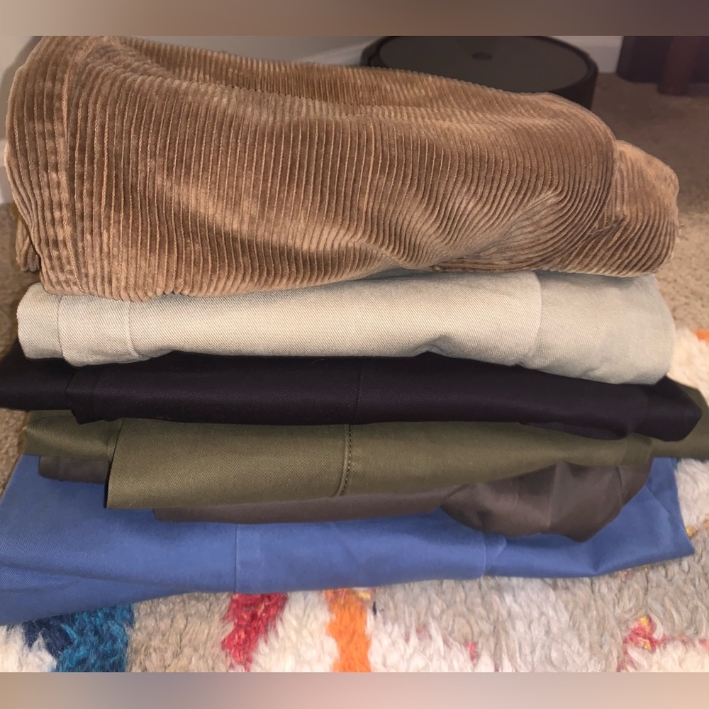 Seven pairs of men’s pants! Various brands